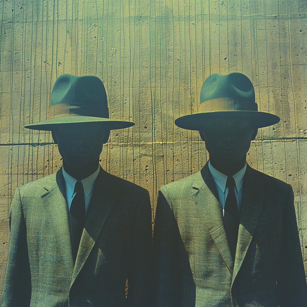 double  exposure  lifestyle  photo  surreal  lighting  glow  suits  sharp  focus 1030628