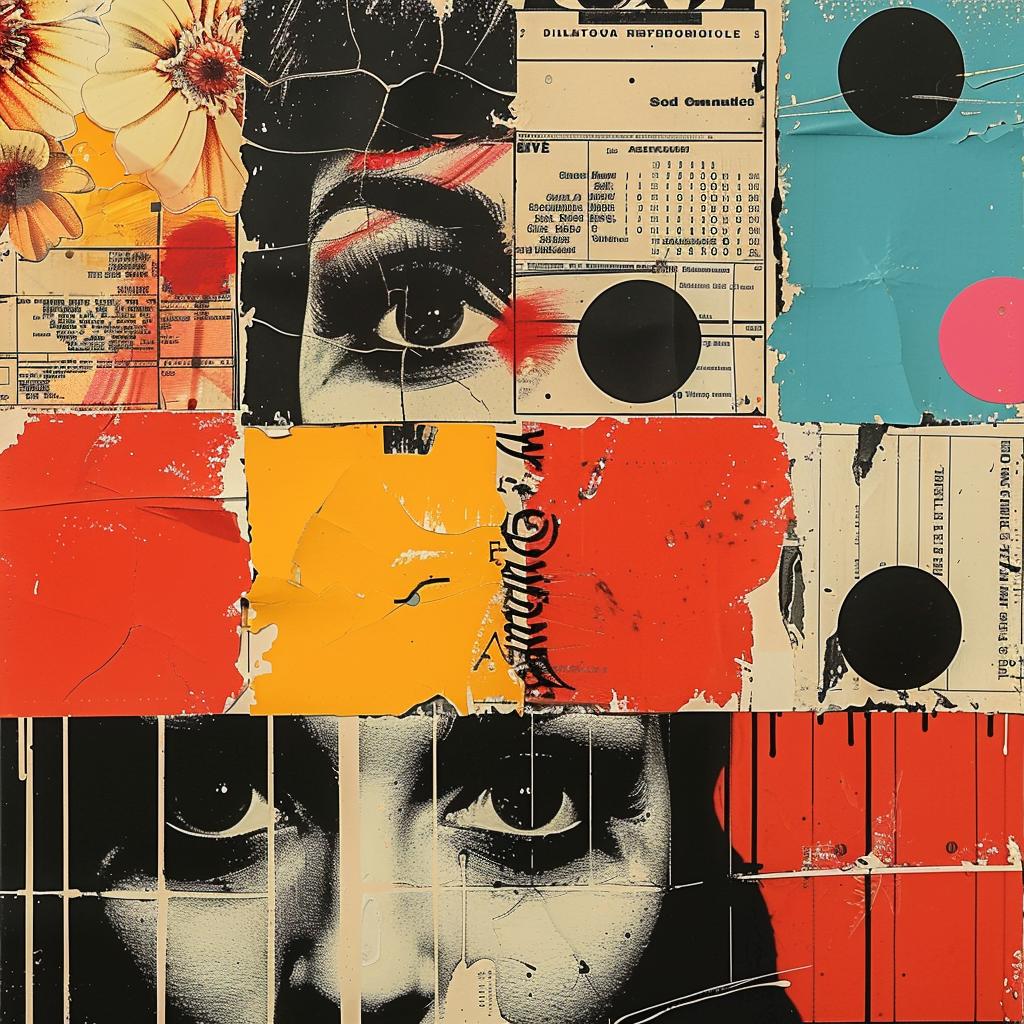 abstract  impressionism  collage  graphic  design  colorful  face  modern  art  flowerpunk 968796