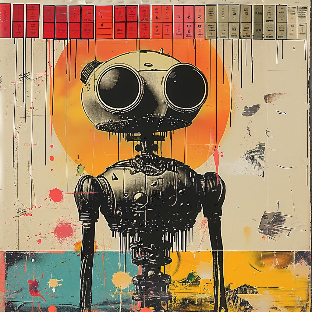 robot  sun  painting  collage  cyborg  surreal  modern  art  abstract  graphic 937579
