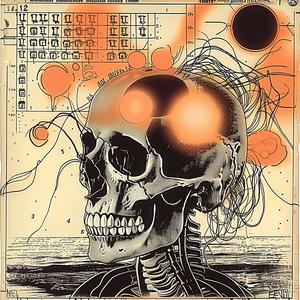 poster  skull  clock  art  symbolic  design  modern  abstract  dark  visual 1037650
