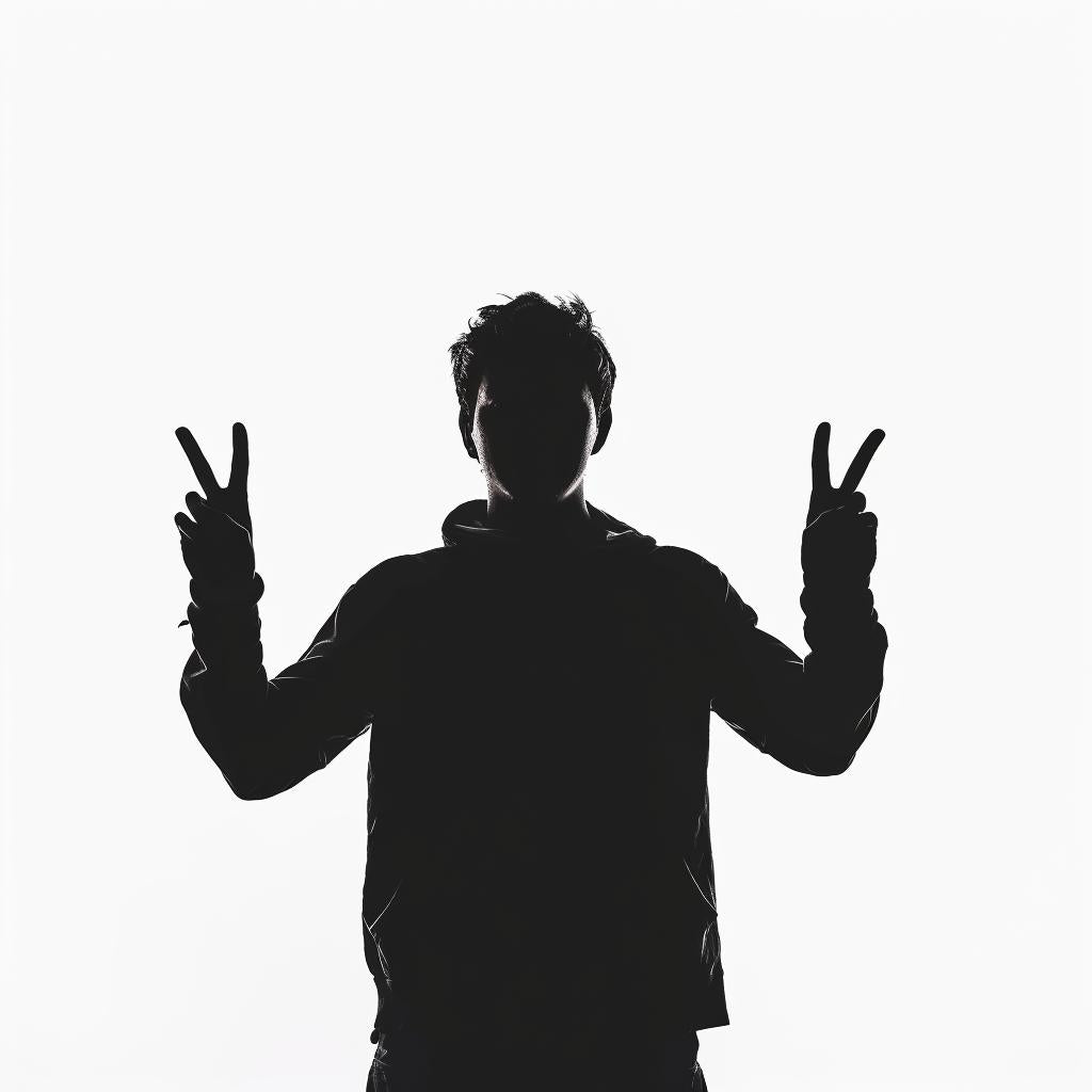 silhouette  man  ASL  hands  black  illustration  white  background  gesture  sign 954095