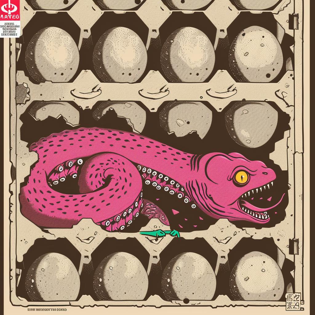 egg  magazine  snake  cage  creature  design  visual  illustration  art  quirky 945626