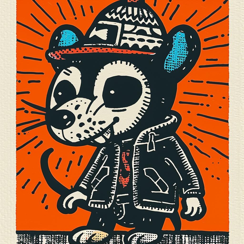 mouse  hat  jacket  street  culture  aggressive  minimal  anthropomorphic  poster  urban 958231