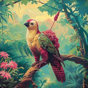 painting  parrot  branch  jungle  vibrant  colorful  wildlife  nature  flora  art 1058346