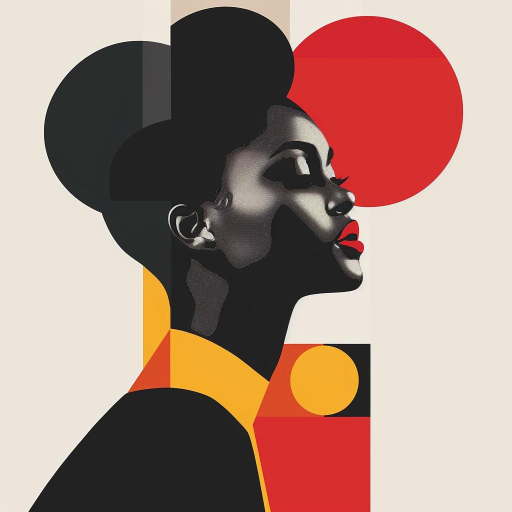 abstract  portrait  minimalist  elegance  geometric  bold  colorful  woman  stylish  modern 929442