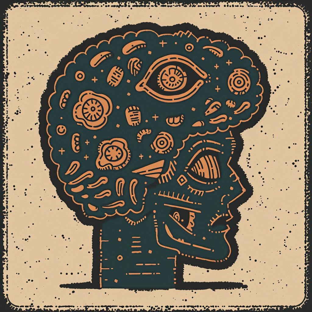 vintage  illustration  metaphysical  provocative  art  head  brain  interdisciplinary  state  wellbeing 934709