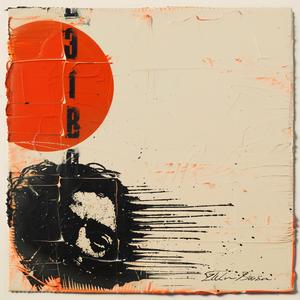 orange  black  design  encaustic  impasto  Saul  Bass  NOMA  Bar  abstract 1066105