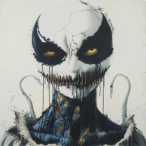 creepy  face  black  white  painting  art  expression  minimalist  portrait  surreal 1073643