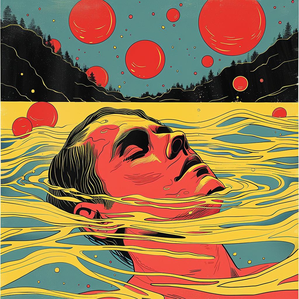 surreal  album  poster  band  creative  floating  water  illustration  art  design 977971