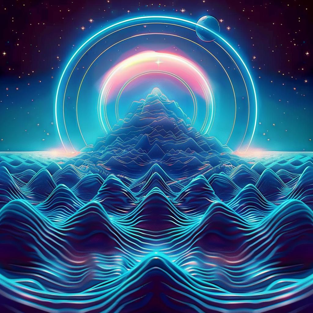 digital  art  wave  sky  sun  bright  vibrant  abstract  colorful  nature 916255