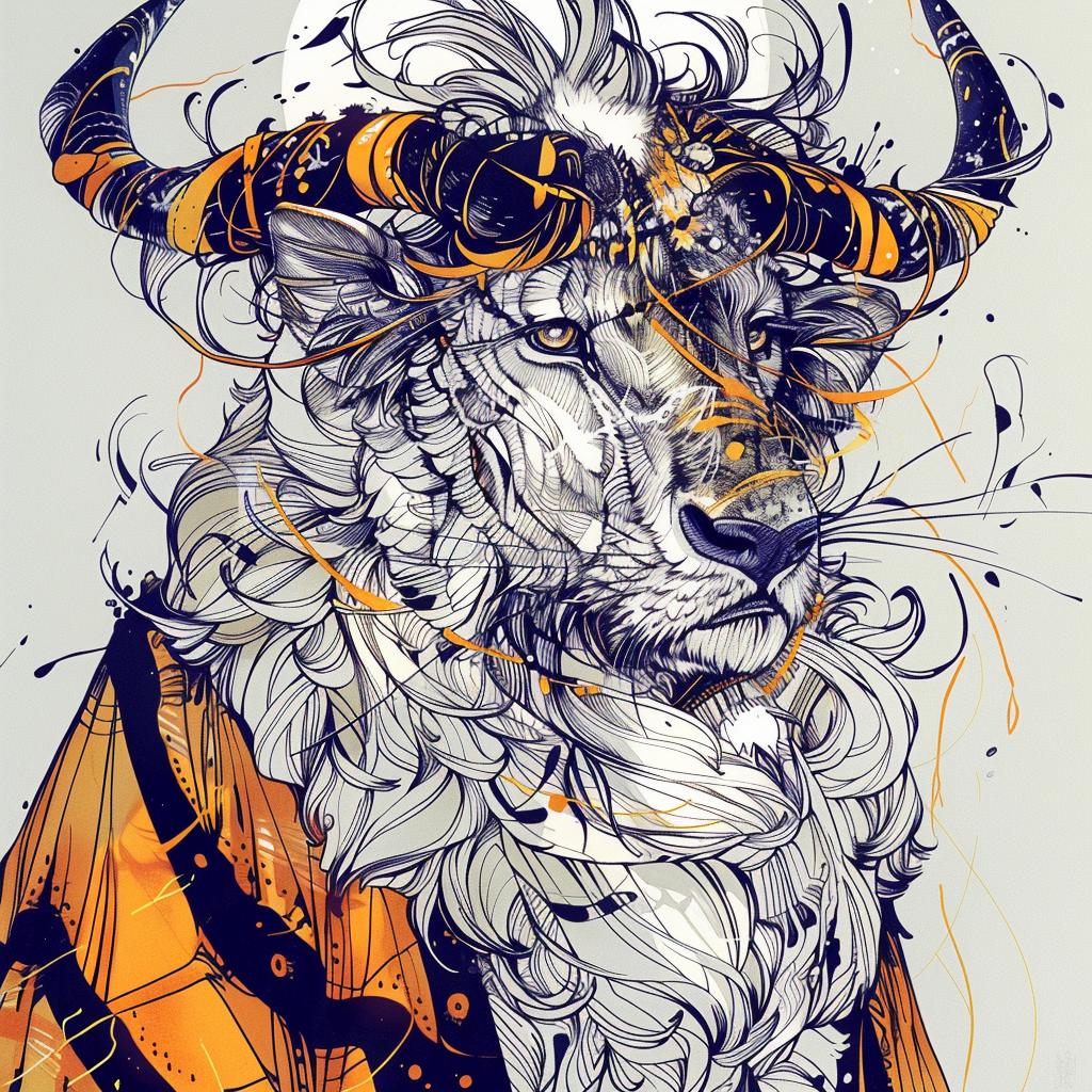 mythical  creature  hybrid  lion  horns  crown  fantastical  unique  strengths  animal 953204
