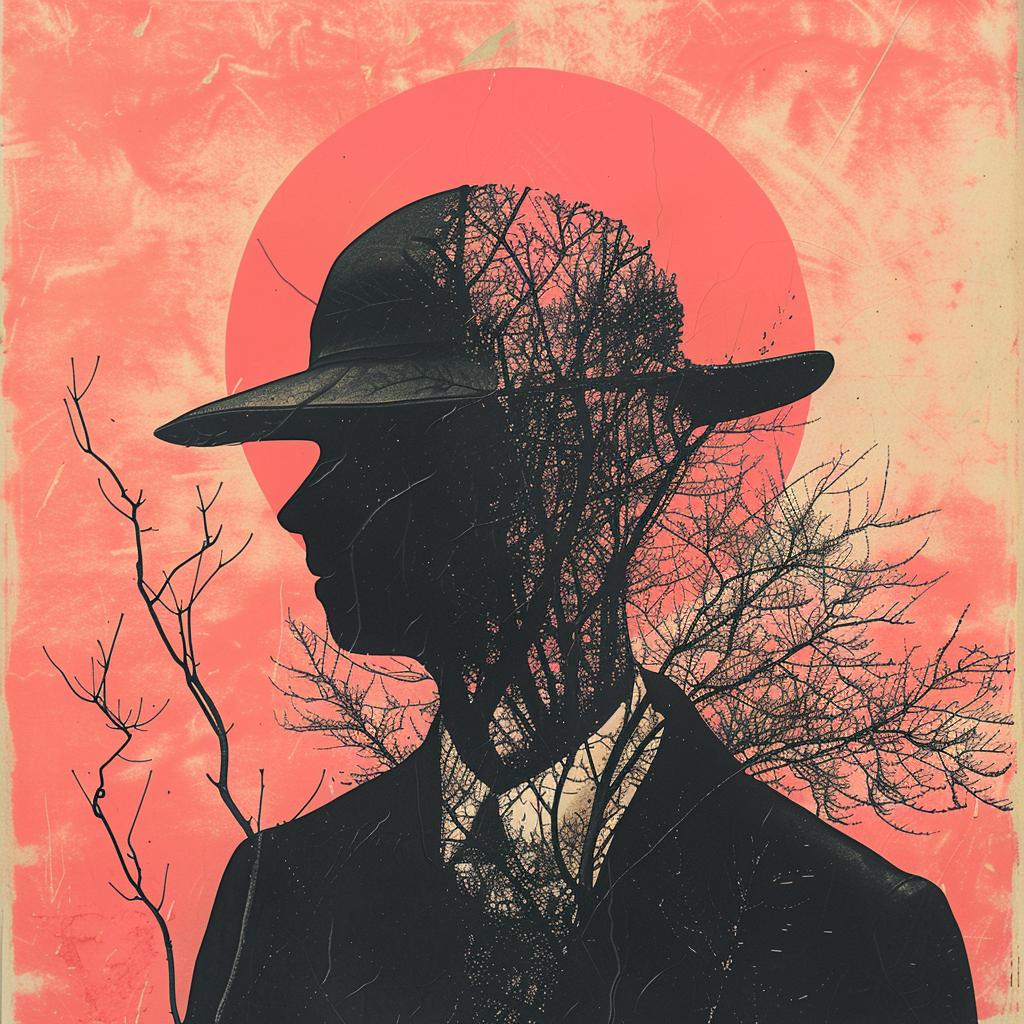 man  suit  tree  background  portrait  illustration  surreal  artistic  classic  whimsical 1026902