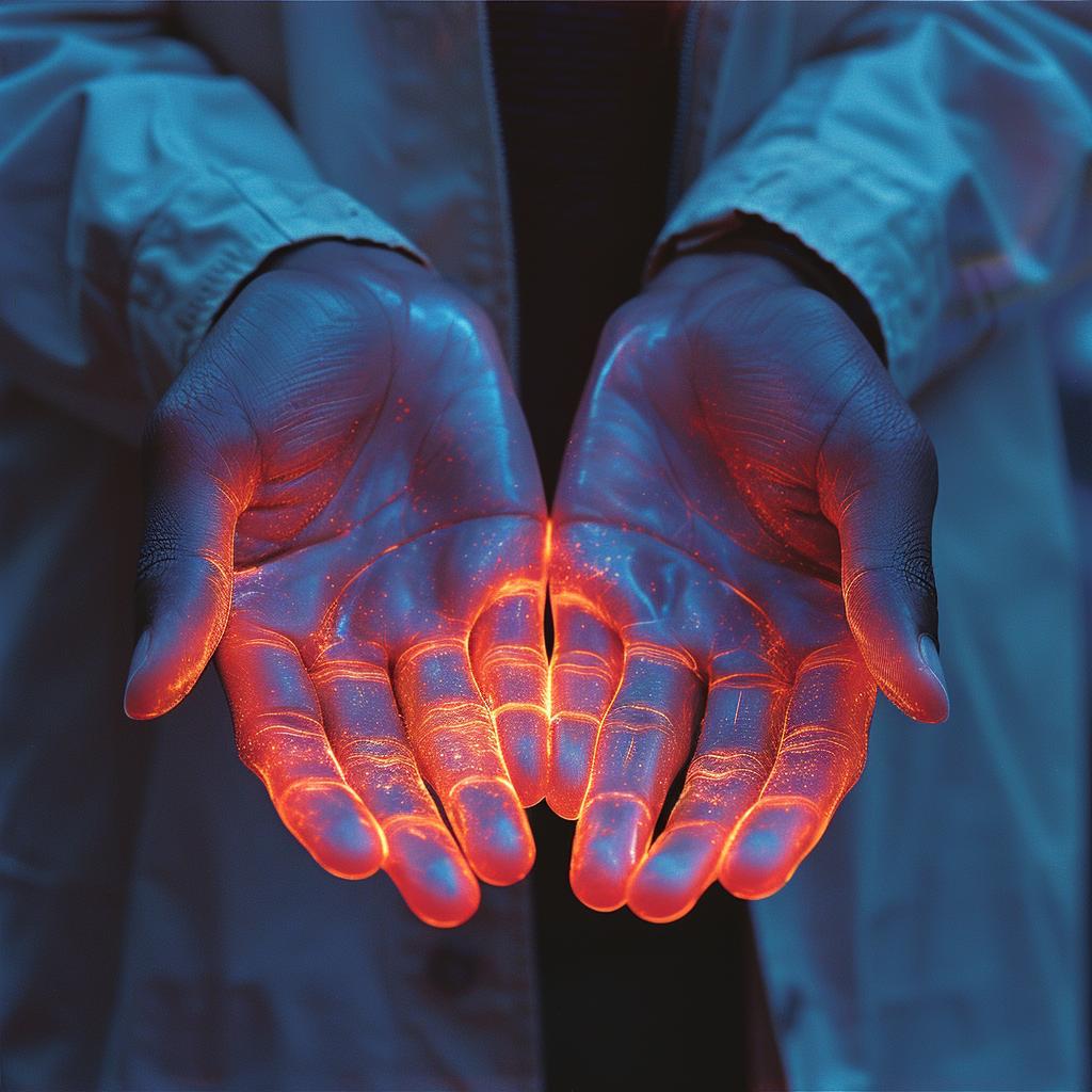 blue  orange  double  exposure  NYC  surreal  glow  lighting  hands  photography 1031586