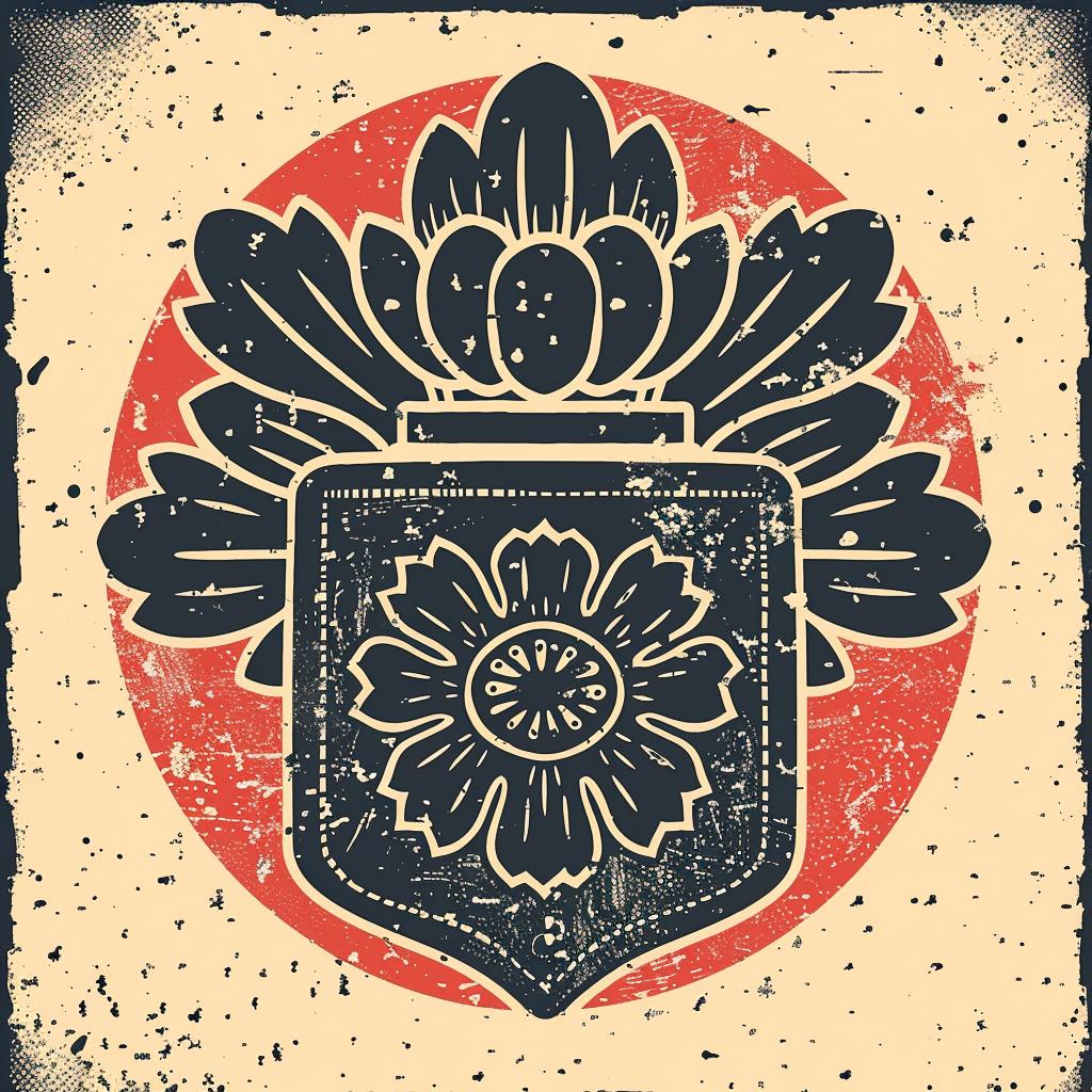 vintage  flower  grunge  background  dark  spiritual  naturalistic  badge  symmetry  design 941491