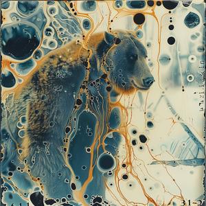 bear  bubbles  whimsical  playful  colorful  paint  illustration  nature  creativity  abstract 1061344