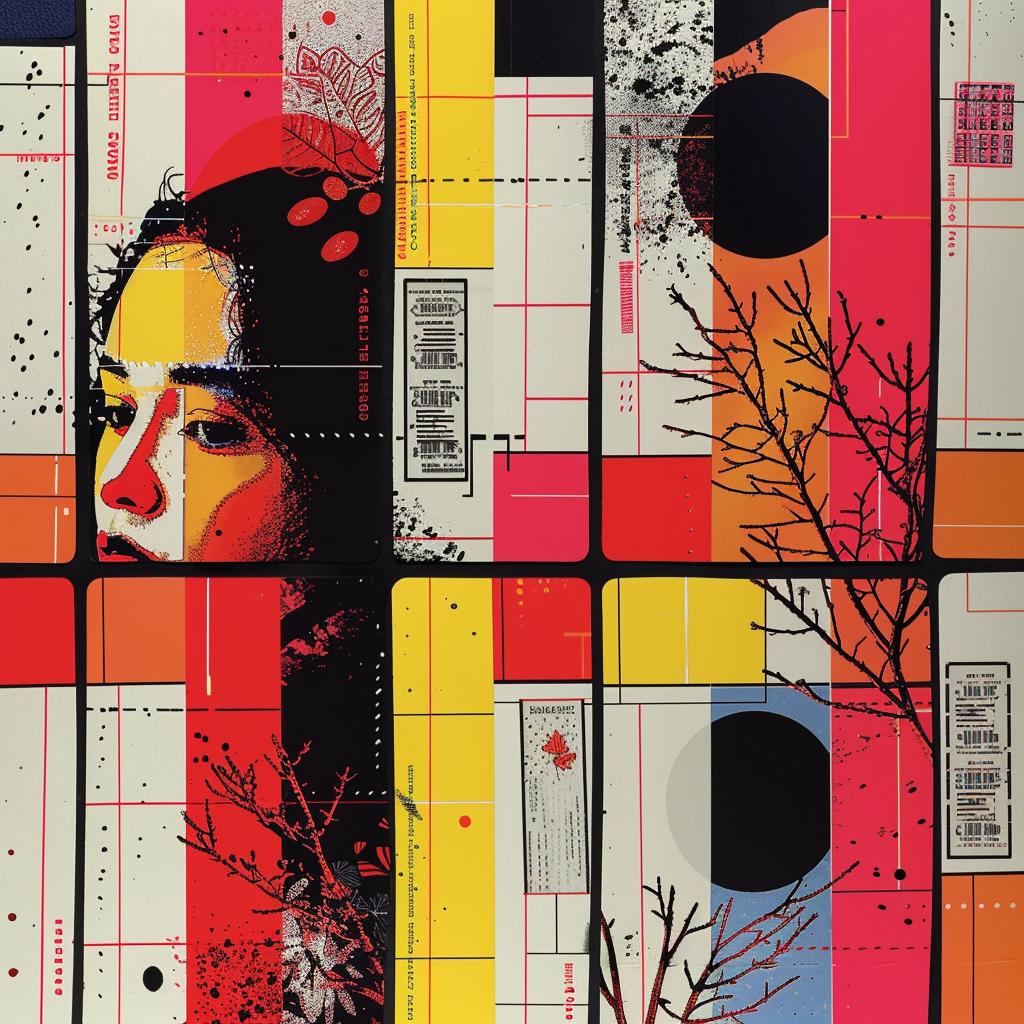 horror  novel  Japanese  minimalism  colorful  tree  woman  art  cover  design 1021125