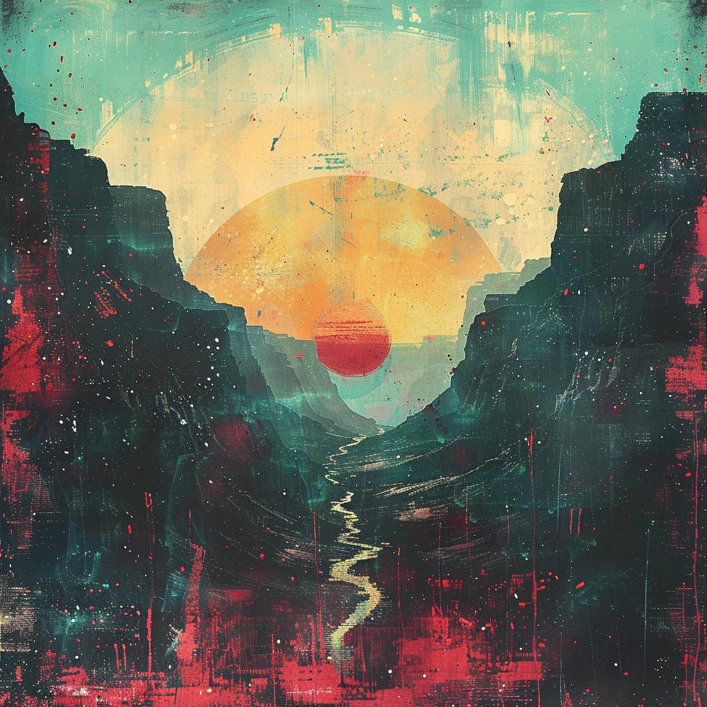 Grand  Canyon  sunrise  mountains  painting  landscape  nature  beauty  scenic  art 1027436