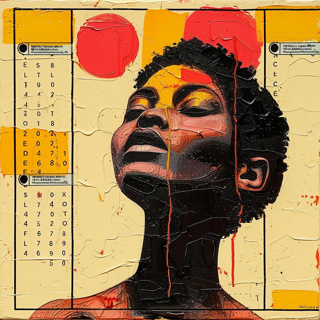 woman  1980s  album  cover  Joan  Cornella  impasto  African-American  painting  colorful 963479