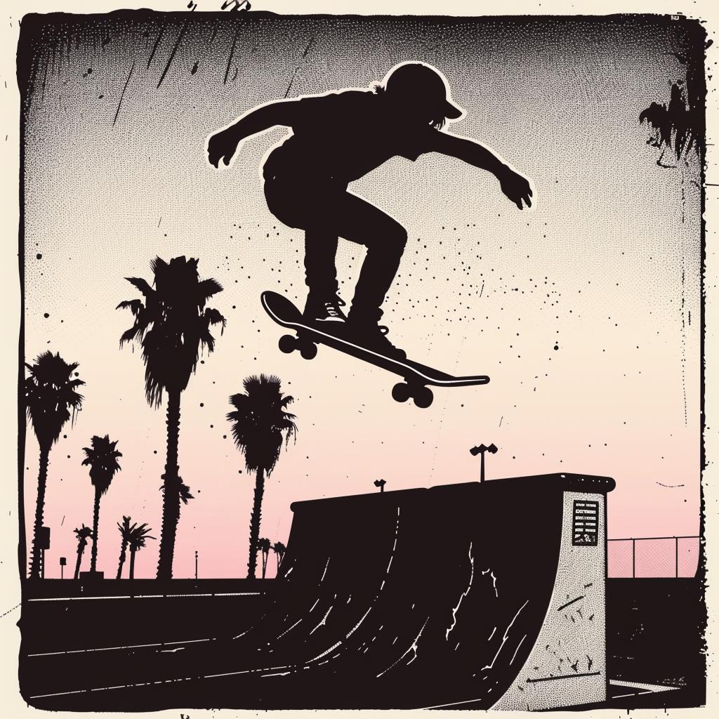 skateboarder  jumping  ramp  background  action  venice  beach  park  dynamic  sport 925800