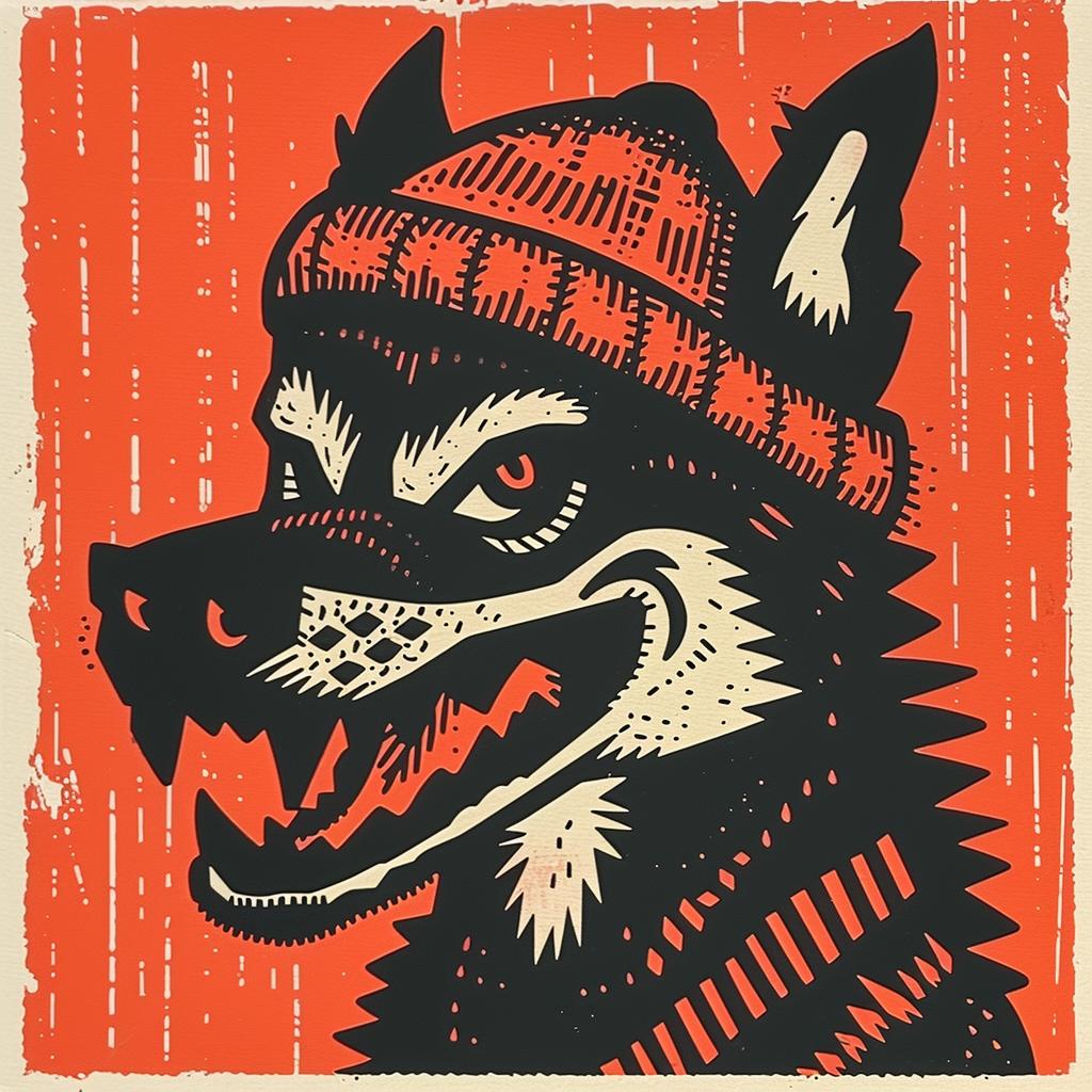 animal  aggressive  streetwise  wolf  cap  urban  minimal  poster  bold  fashion 957487
