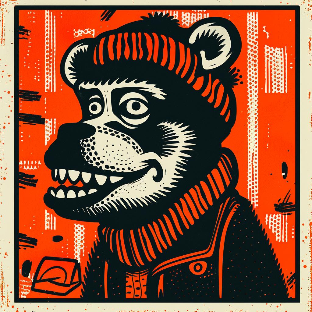 aggressive  streetwise  animal  knitcap  culture  simple  minimal  poster  bear  urban 958090