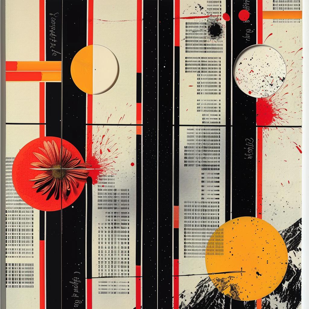 painting  stripes  red  black  white  abstract  design  colorful  art  vibrant 1021251