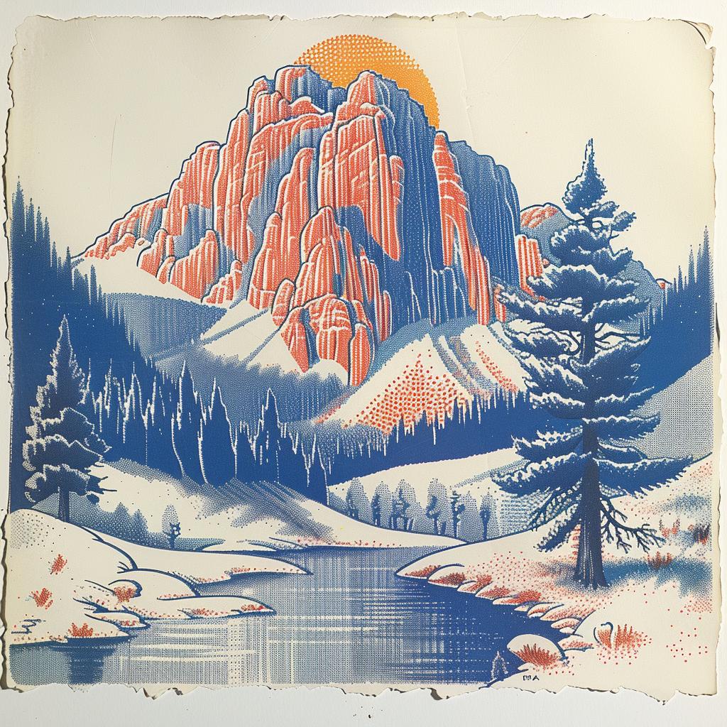 mountain  trees  river  scene  surreal  lighting  glow  natural  colors  art 962811