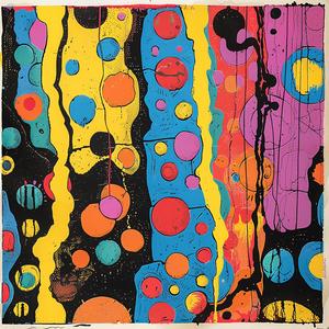 surreal  blockprint  colorful  dots  circles  abstract  creative  artwork  painting  design 1063108