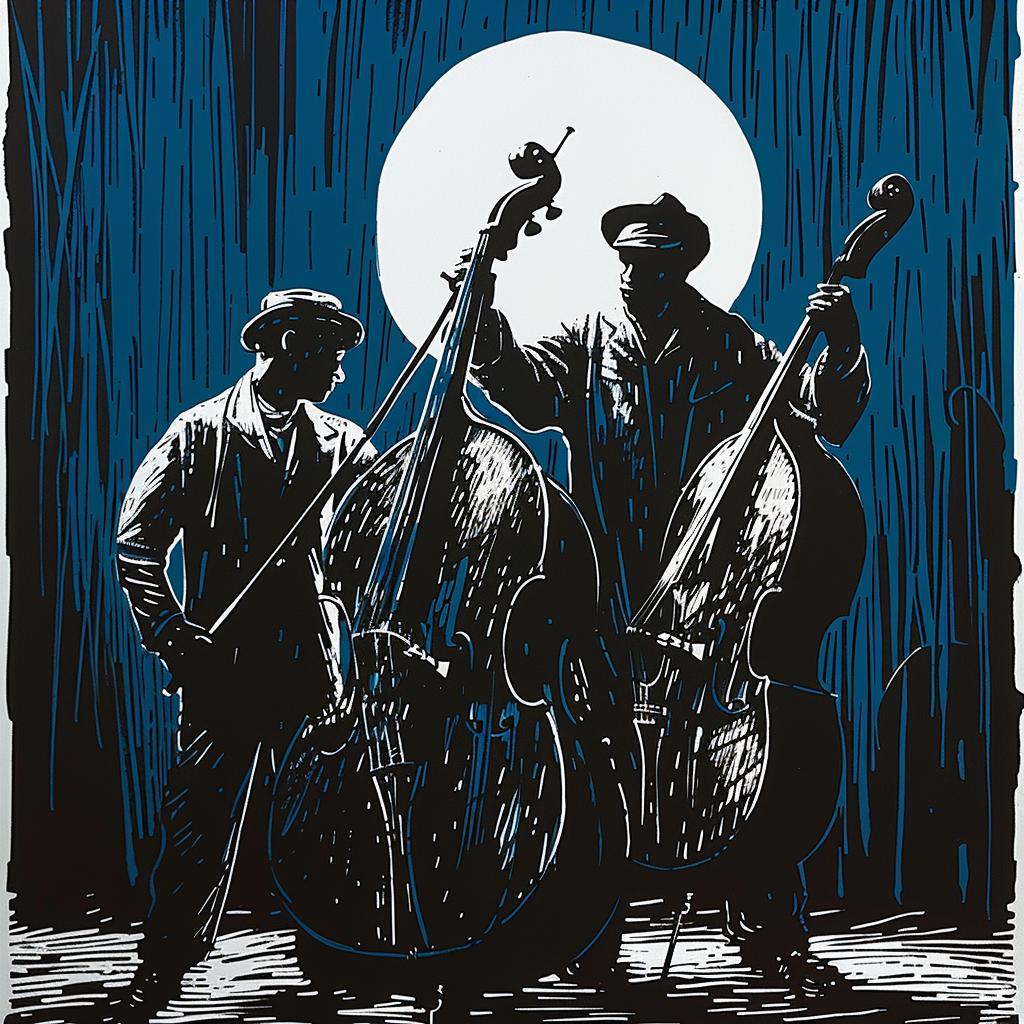 jazz  trio  midnight  moon  music  canvas  dance  dynamic  night  abstract 1025749