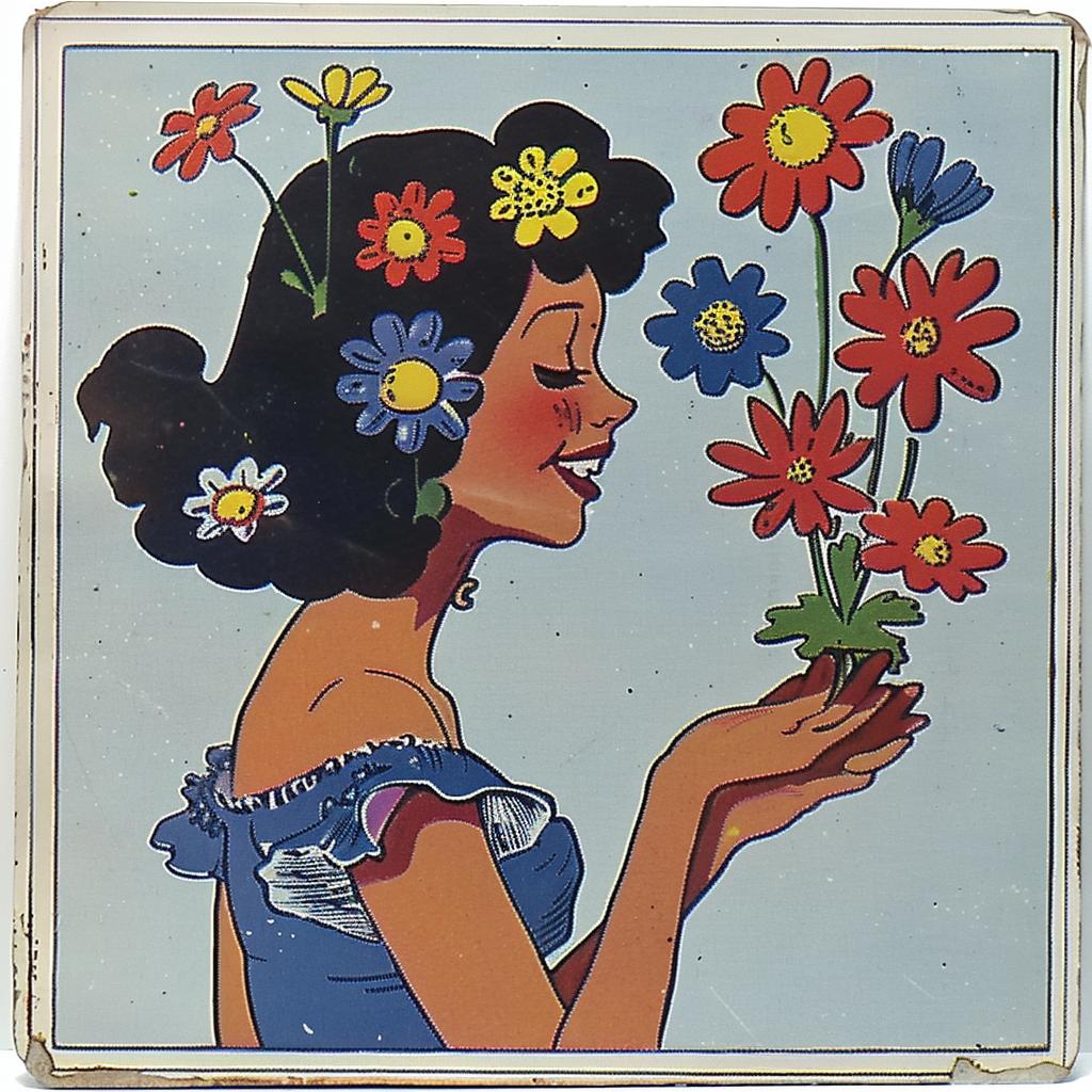 surreal  album  vintage  advertisement  flower  shop  collage  happy  joy  Toshio 942038