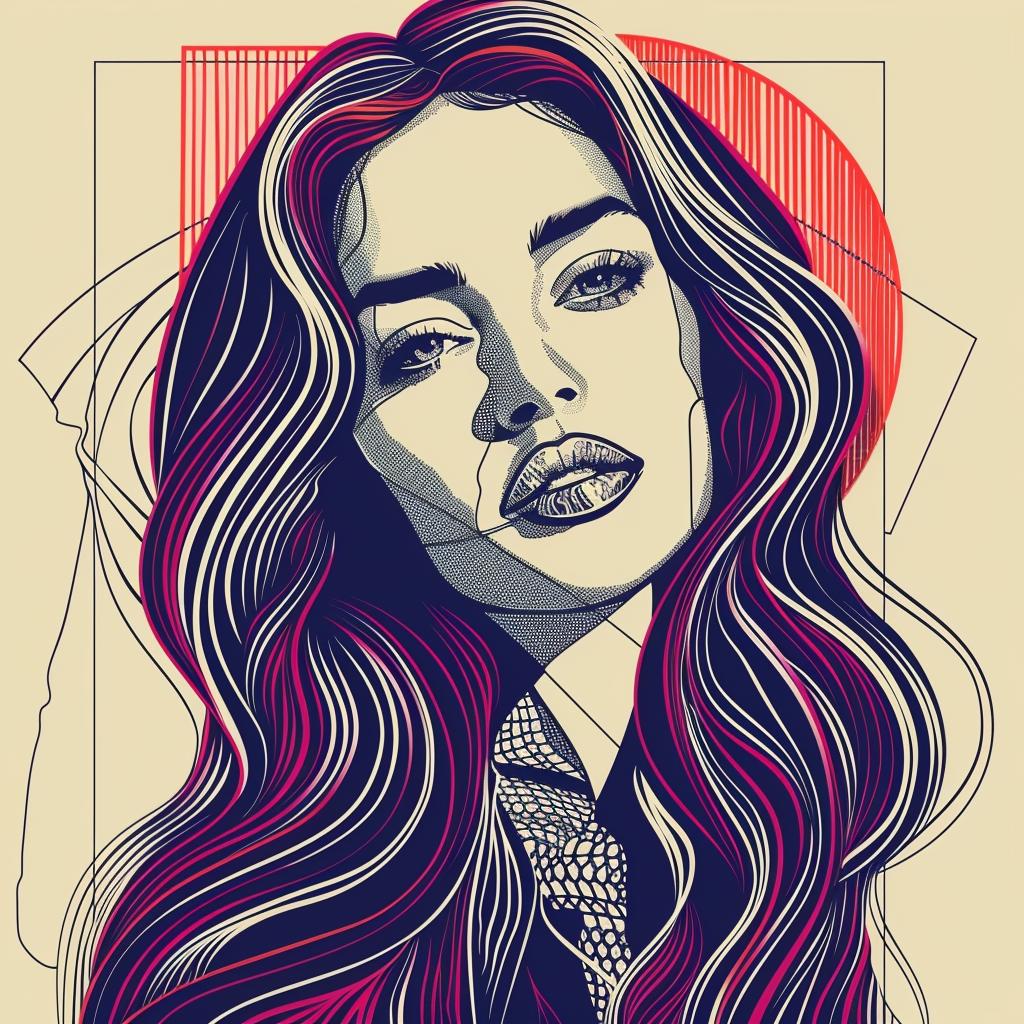 PopArt  woman  brunette  portrait  longhair  background  red  purple  bold  modern 936920
