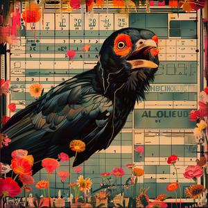 bird  flowers  clock  painting  chromolithography  colorful  nature  illustration  detailed  vibrant 1057866