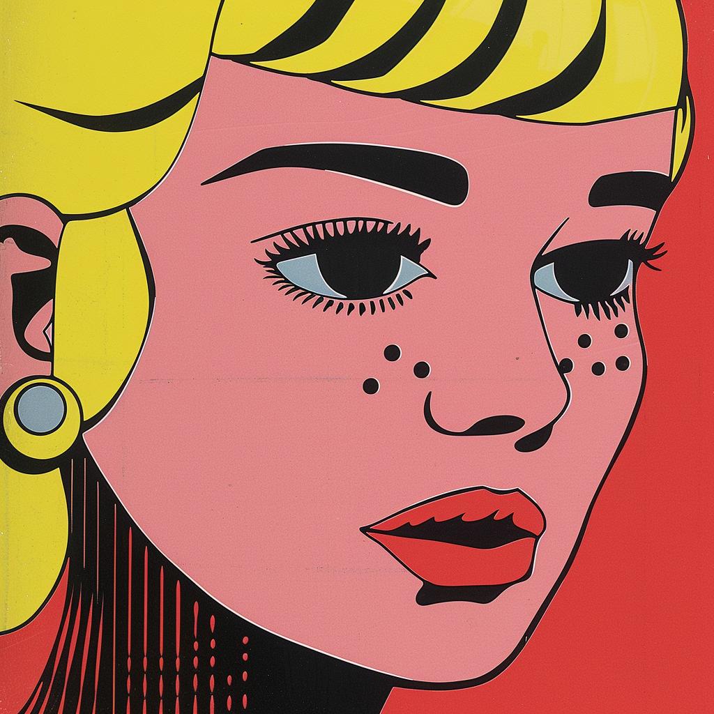 surreal  album  cover  pop  art  woman  blonde  colorful  creative  stylistic 1019566
