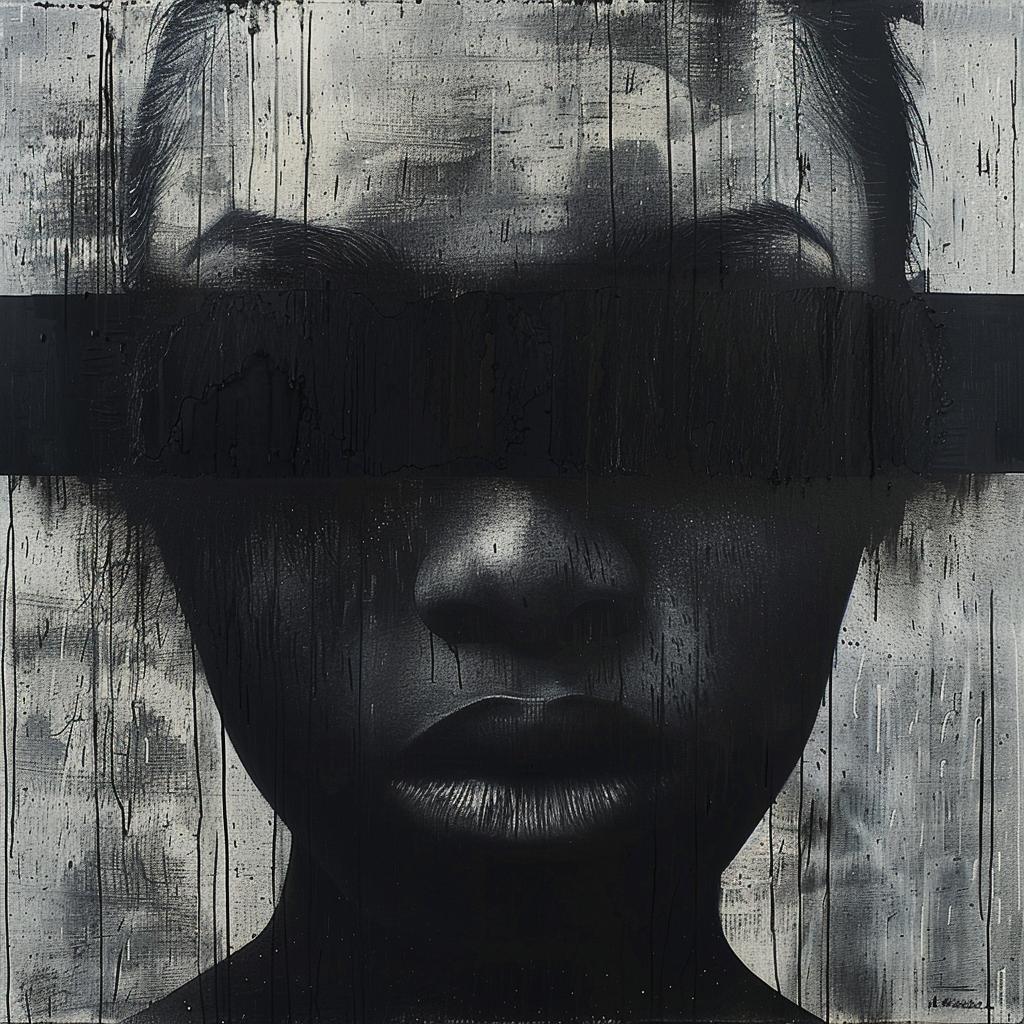 woman  black  white  blindfold  mystery  contrast  portrait  symbolic  emotion  art 960857