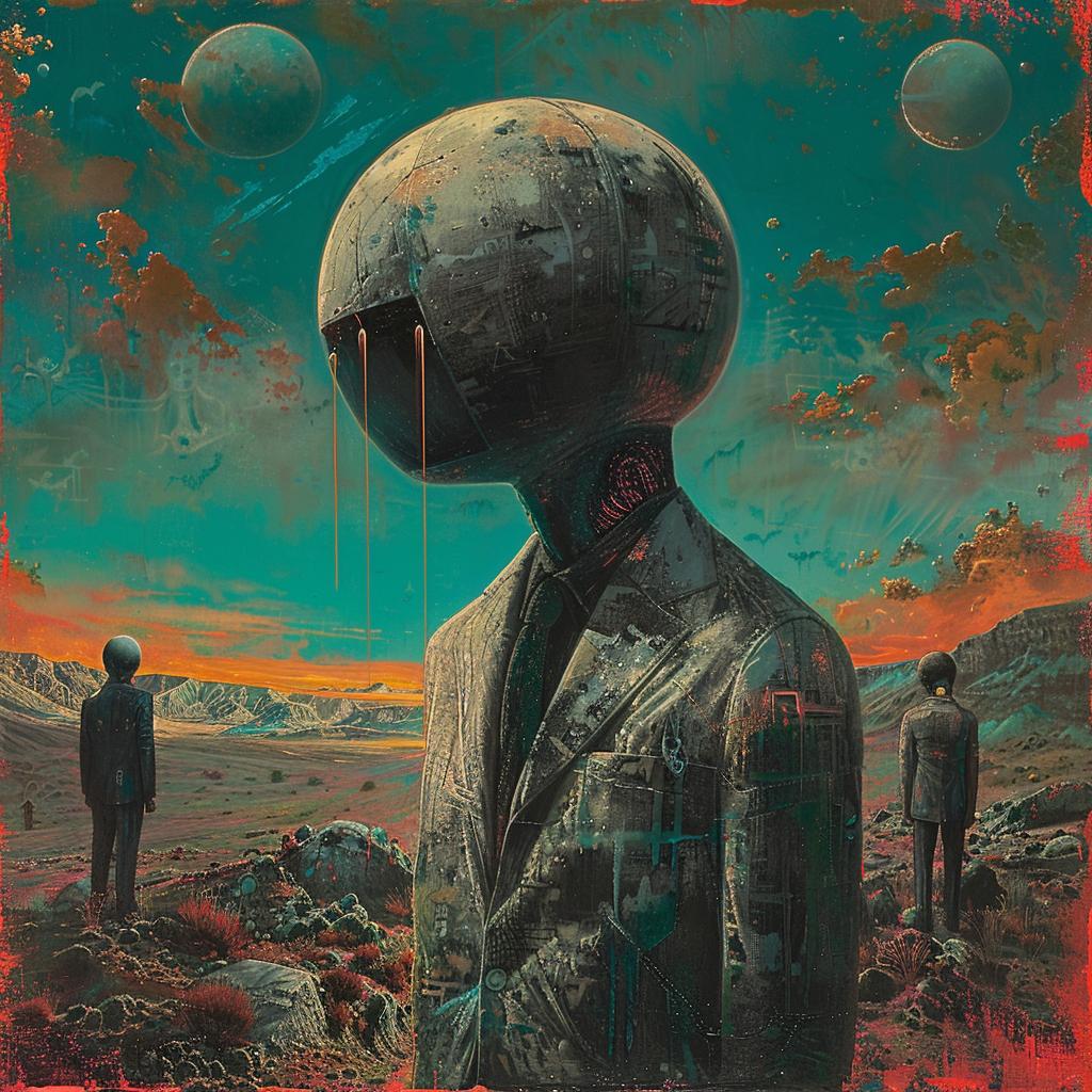 surreal  album  cover  alien  canvas  art  introspective  occult  technicolor  print 973967