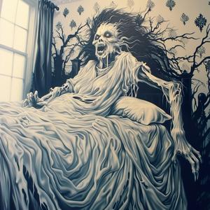 zombie  bed  horror  painting  art  surreal  weird  creepy  1997  fiction 1036823