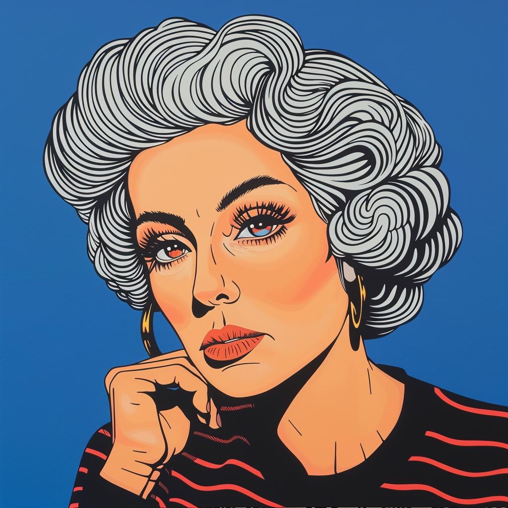 portrait  woman  white  hair  artistic  age  expression  modern  style  realism 972696
