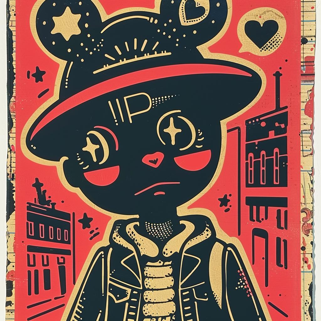 aggressive  streetwise  anthropomorphic  KELVIN  cap  culture  minimal  character  urban  poster 949874