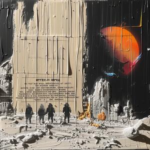 moon  walking  people  painting  orange  sky  surreal  space  exploration  colorful 1066269