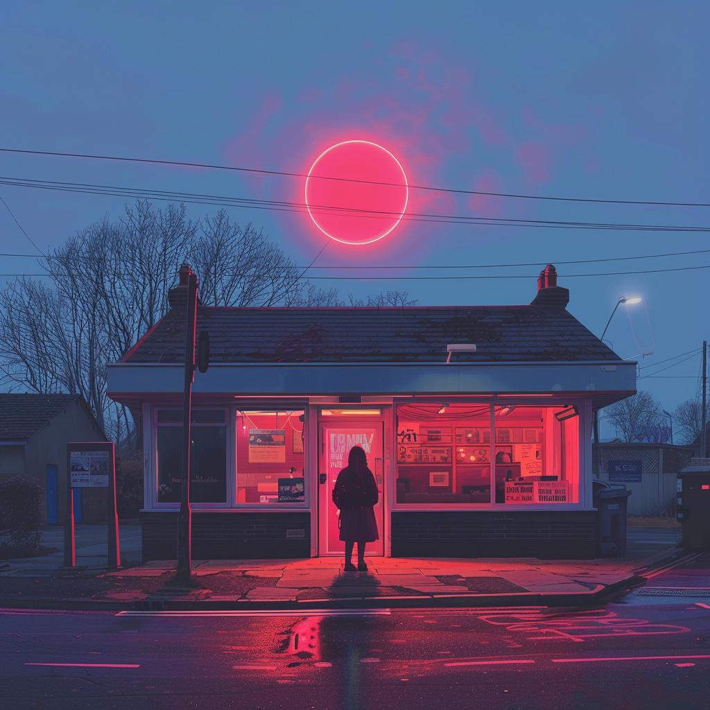 surreal  neon  person  street  lights  creative  Demna  Gvasalia  album  cover 976806