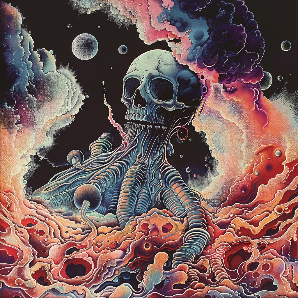 skull  clouds  objects  painting  dark  surreal  mystical  atmospheric  ghostly  edgy 946262