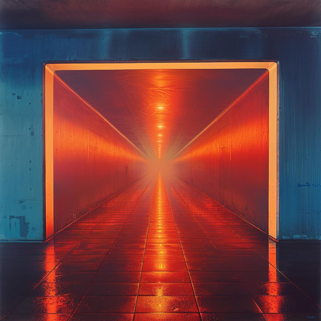 tunnel  lighting  red  orange  sci-fi  futuristic  unusual  glow  grain  surreal 1031464