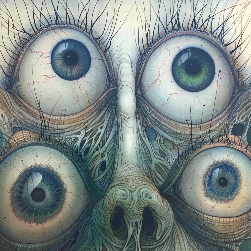 painting  face  horror  monster  eyes  expressionistic  character  dark  surreal  art 947983