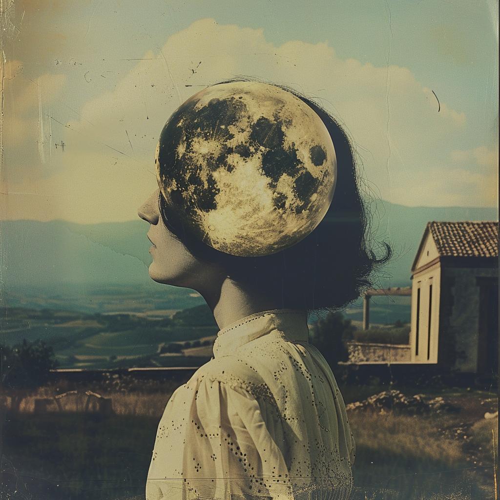 surreal  collage  moon  woman  highcontrast  raw  dreamlike  fantasy  ethereal  visual 970934