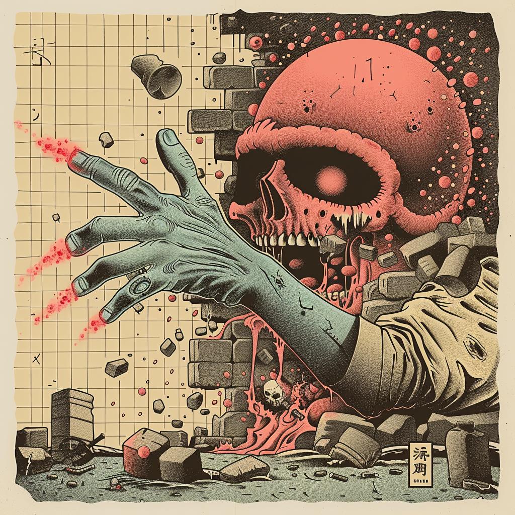 skull  hand  reaching  poster  dark  symbolic  graphic  expressive  art  disturbing 947361