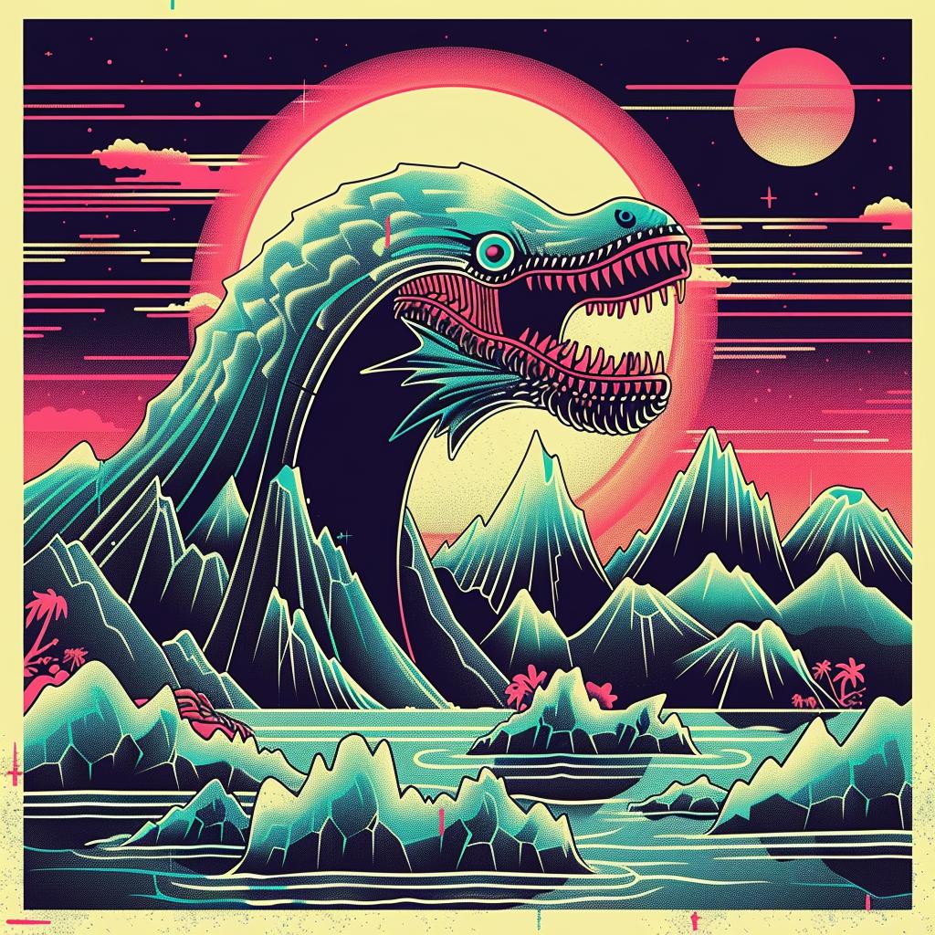 poster  monster  ocean  Japanese  lettering  creature  design  horror  art  visual 945797