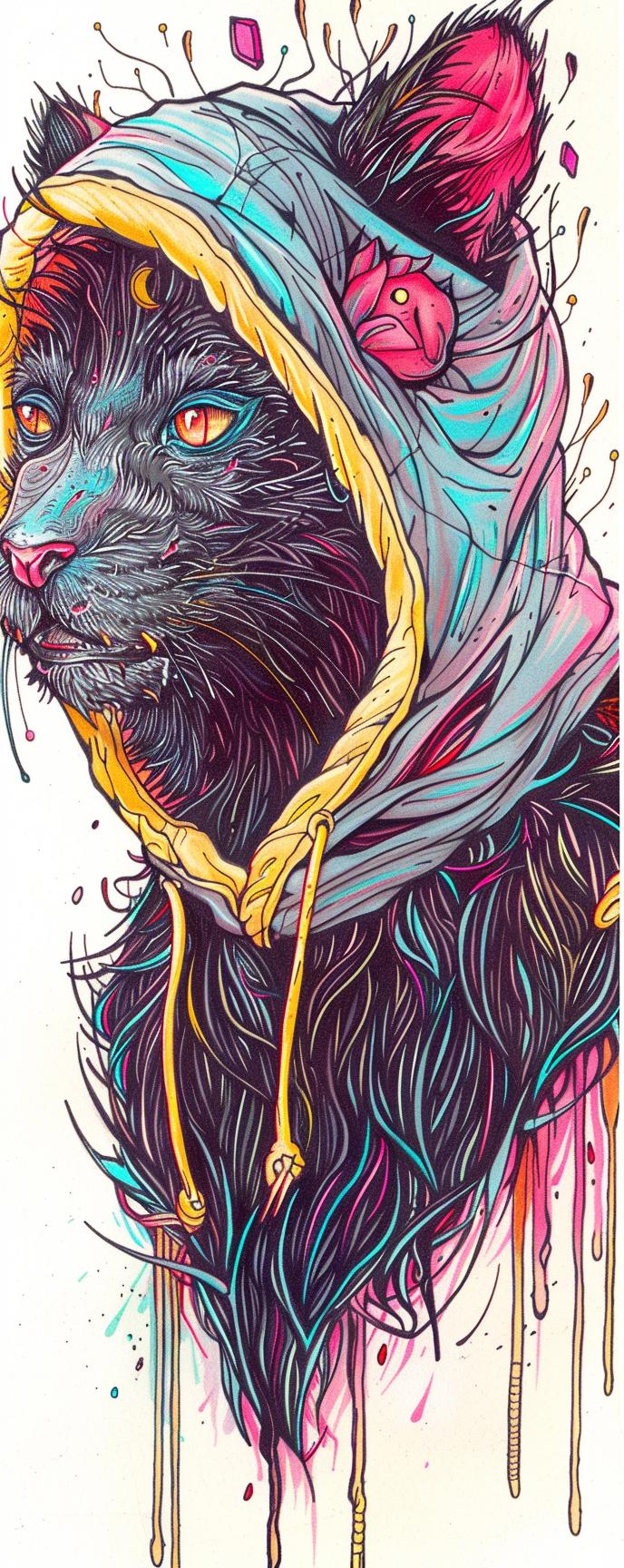 mythical  Grim  Reaper  Tiger  Yeezy  fantasy  unique  creature  blend  exploration 940999
