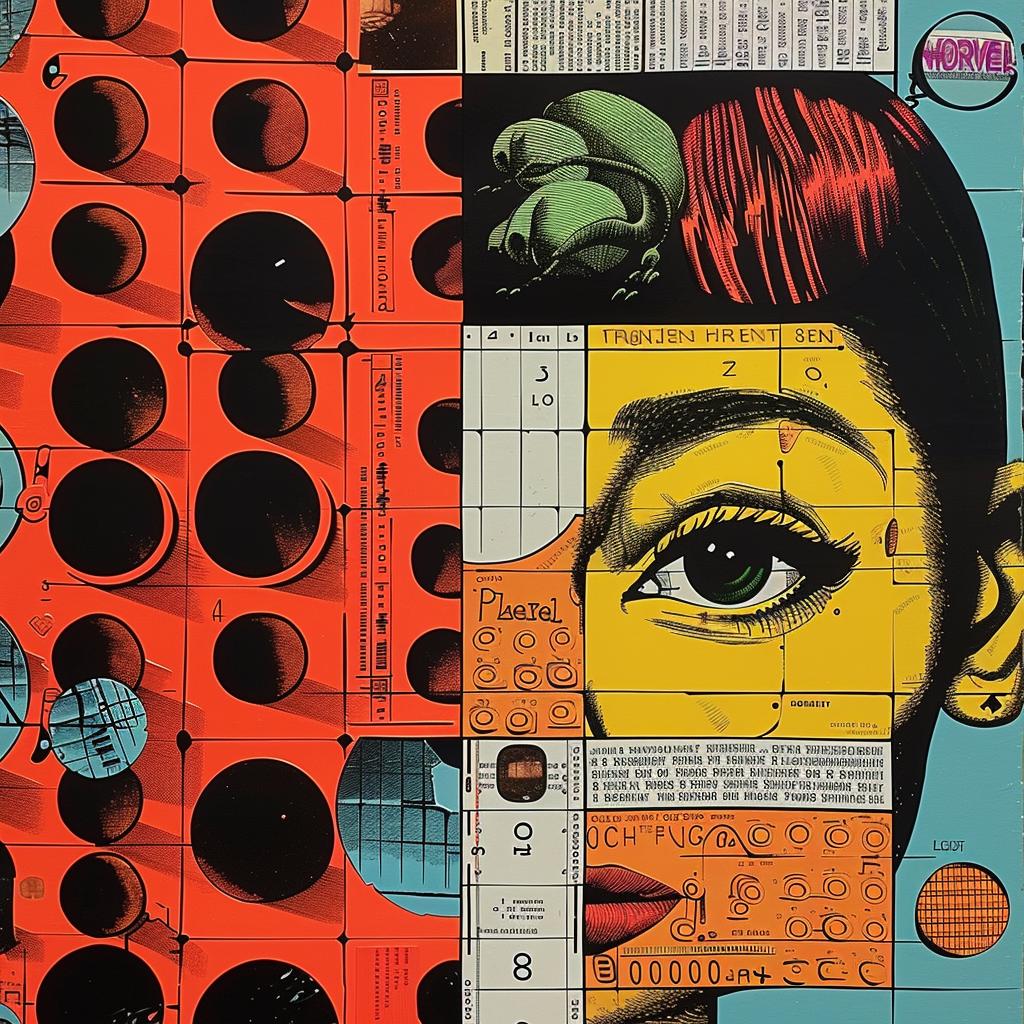 collage  surreal  abstract  constructivist  impressionism  graphic  design  portrait  face  Robert 968310