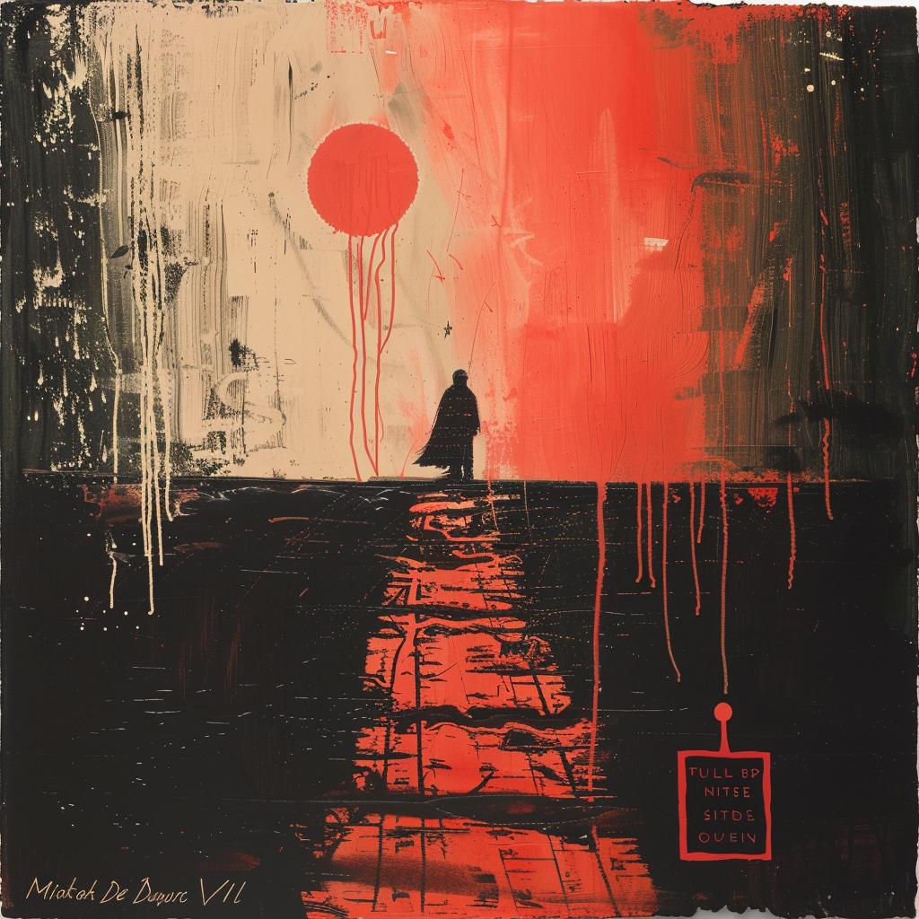 man  path  sun  spiritual  impressionistic  artwork  emotional  dreamlike  landscape  symbolic 975353