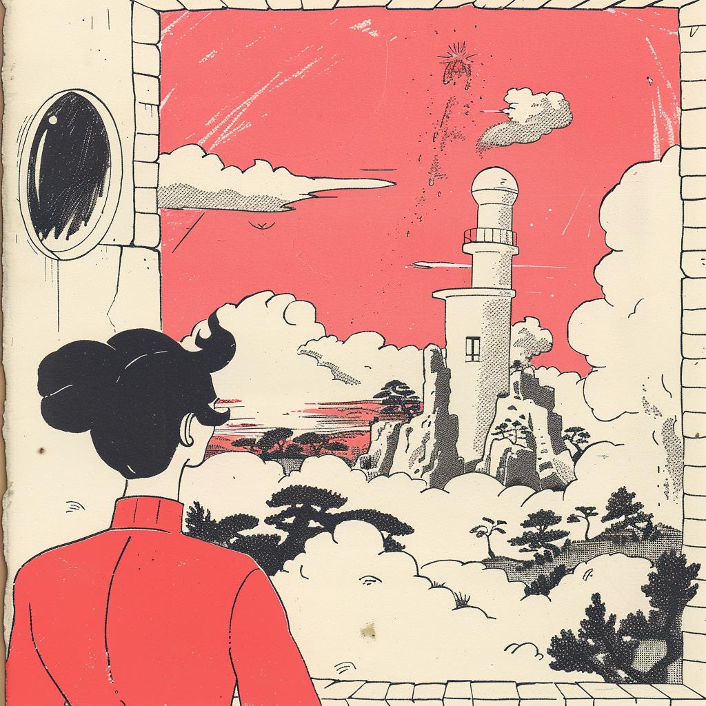 كتاب امرأة نافذة سينثويف رمزي أوكييو-إي سريالي إبداعي فوضى تصميم 916811